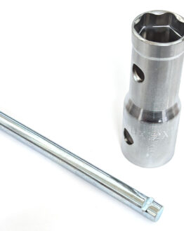Three Way Spark Plug Wrench - Hex Sizes: 13/16", 5/8", & 18mm