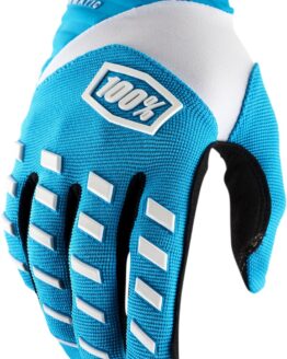 100% Men's Airmatic Off-Road Gloves, Blue, Size M