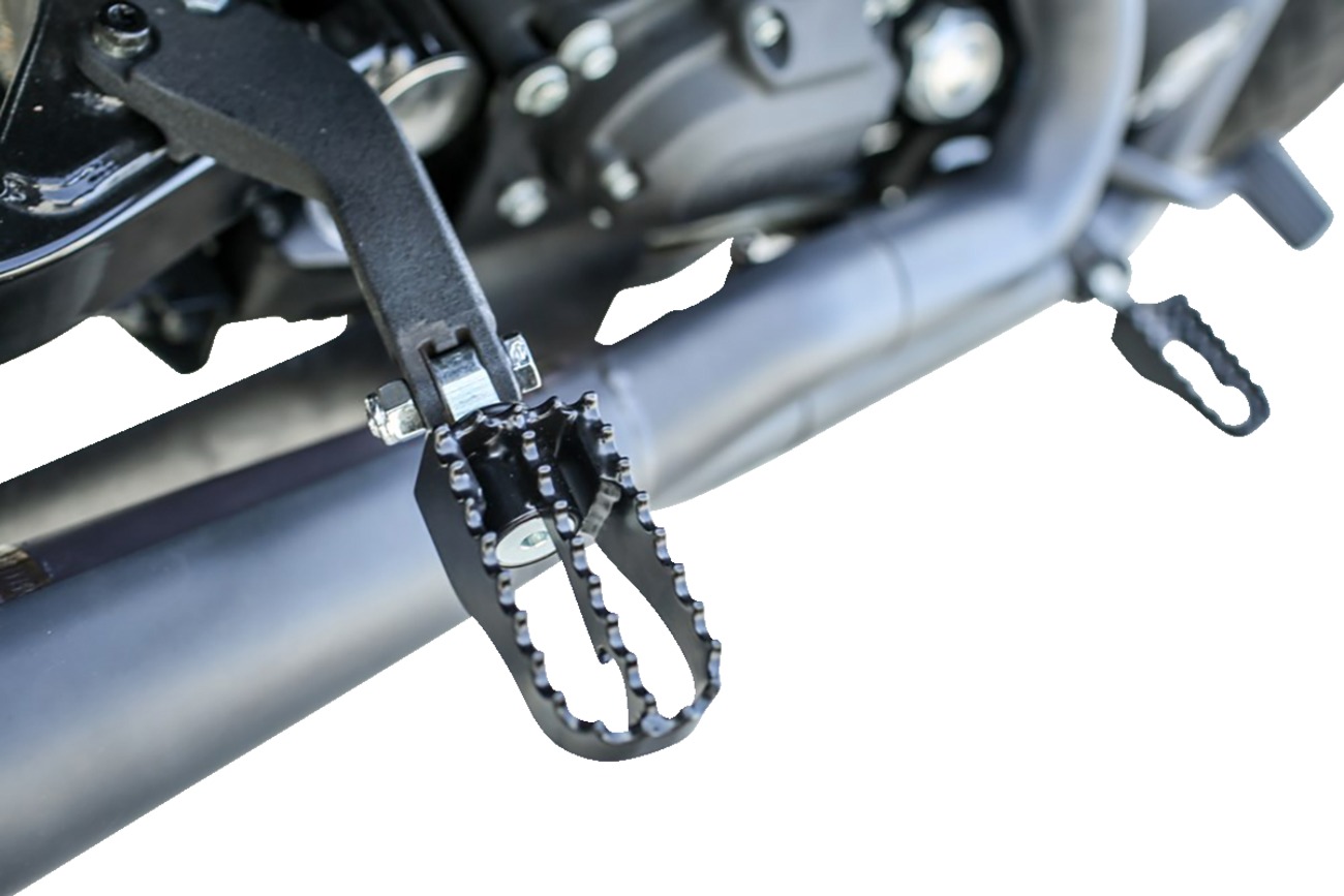 Burly Brand MX Style Mini Footpegs Black For Harley-Davidson - Image 5