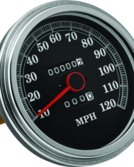 Bikers Choice Speedometer Black Face For 91-95 Softail
