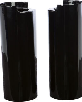 Upper Fork Tube Covers Black +2"