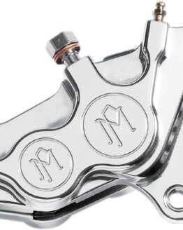 Performance Machine 4 Piston Left Caliper Chrome Fits 00-17 Harley 11.5in