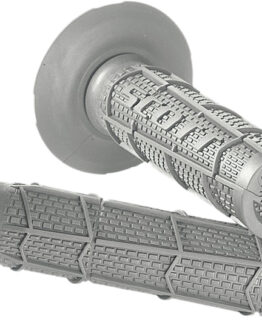 Radial Full Waffle Motorcycle Grips Grey 7/8"
