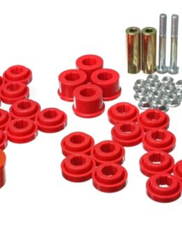 Red Rear End Control Arm Bushing Set