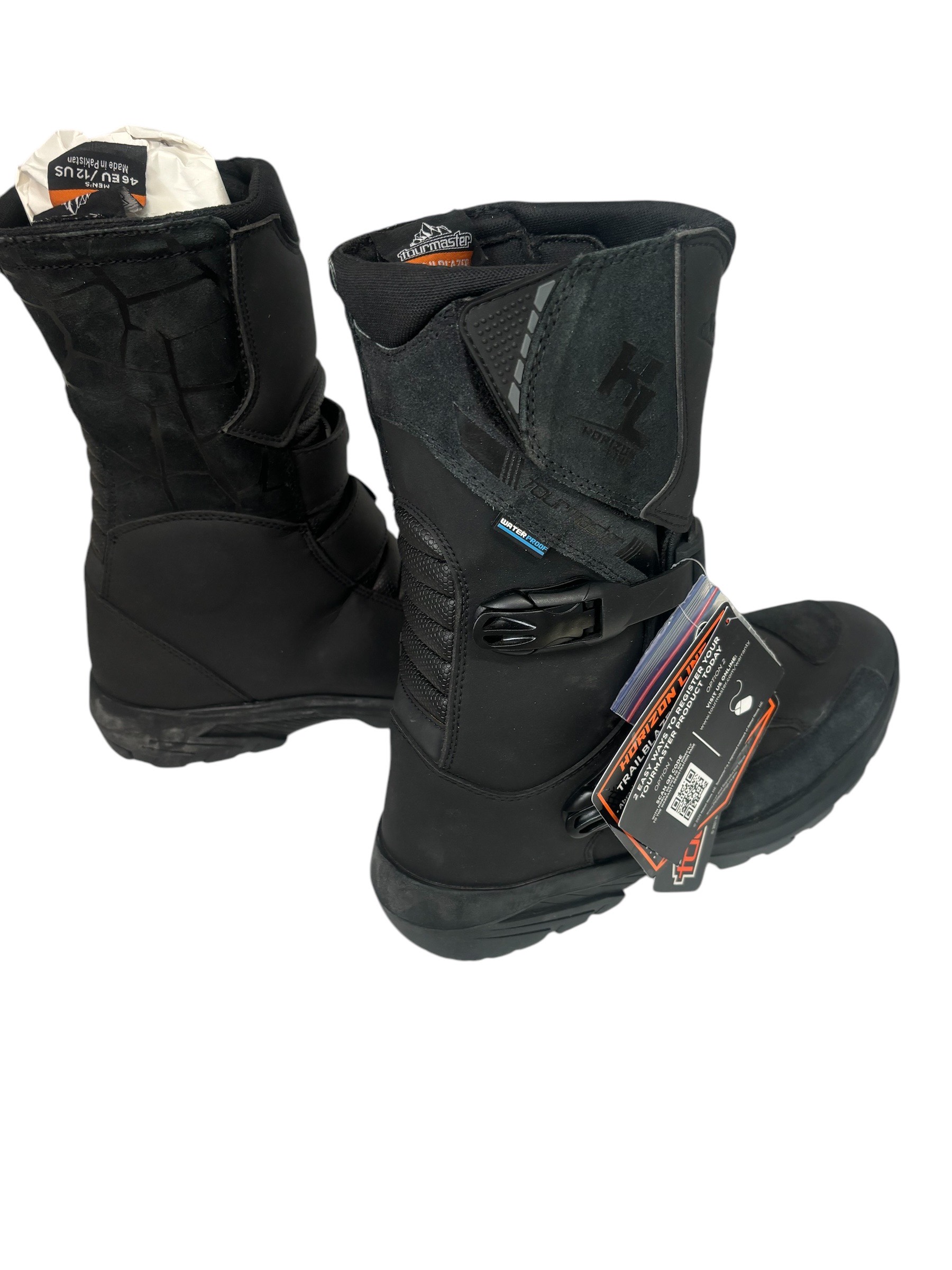 Black Trailblazer Adventure Motorcycle Boot Size 12 - Image 5