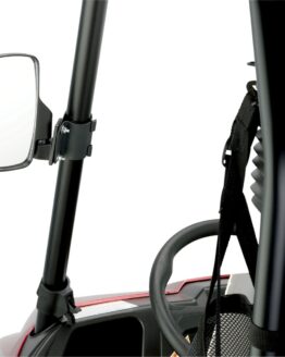 Moose Offroad UTV Side View Mirrors Rectangle Black 1.5in Clamp Pair