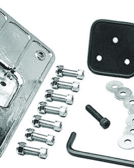 Kuryakyn Universal Laydown License Plate Holder Chrome