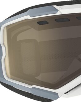 SCOTT Fury LS Snow Cross Goggle White/Grey Bronze Chrome Lens