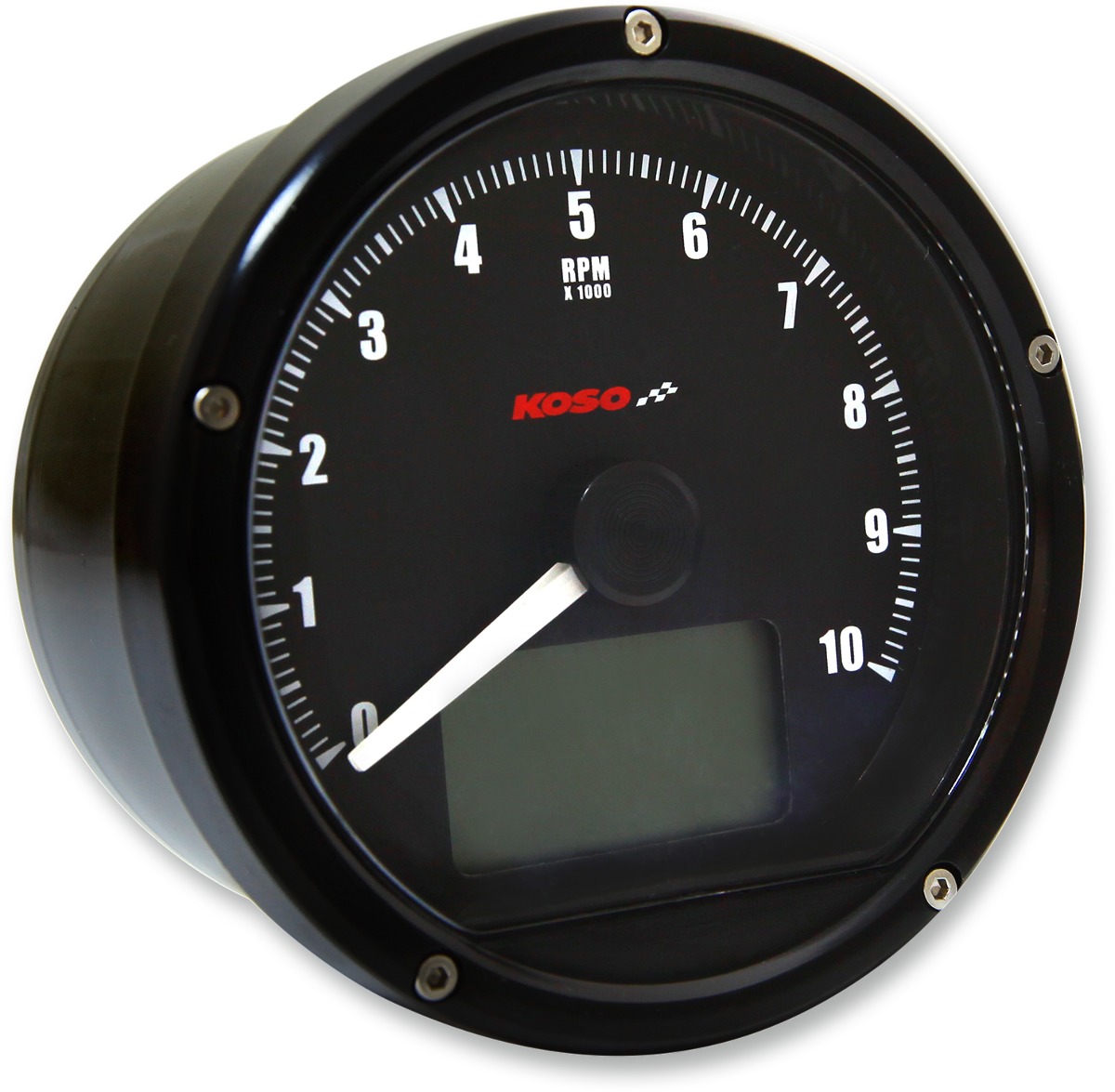 KOSO TNT-01R Universal Electronic Speedometer Tachometer Black - Image 5