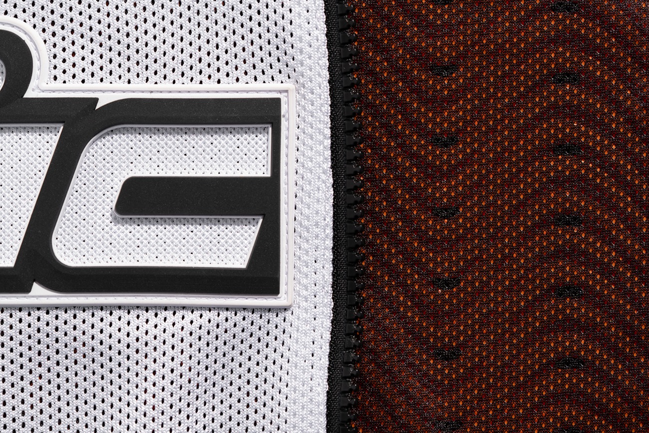 ICON Mesh AF Leather Jacket Men's Small White/Black - Image 3