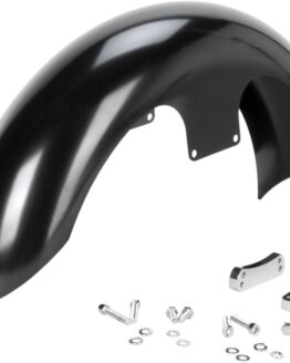 Klock Werks Slicer 19in Front Fender Kit Black For Harley Softail/Dyna