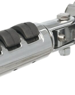 Anti-Vibration Clamp-On Folding Highway Bar Footpegs w/Mount Chrome