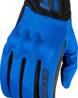 ICON Anthem3 Gloves Men's Blue/Black - Size S