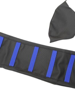 Black/Blue Ribbed Seat Cover