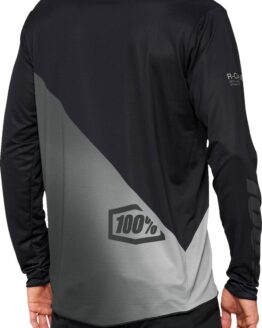 100% Men's R-Core X Long Sleeve Jersey Black/Grey Small