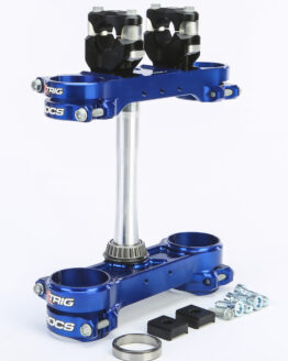 ROCS Triple Clamp 22mm Blue