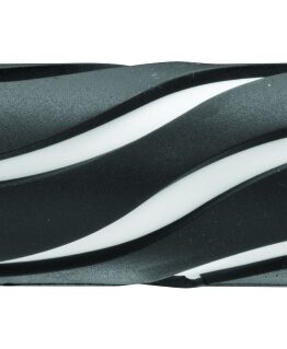 BikeMaster Wave Grips Black/White 120mm For 7/8in Bars