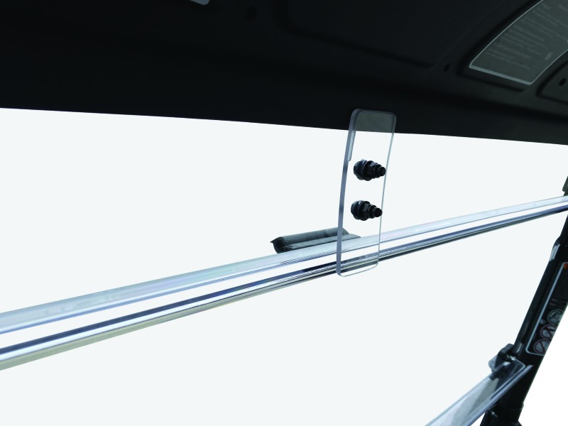 QuadBoss Windbreak Folding Windshield Clear Fits 16-22 Can-Am Defender HD10 - Image 5