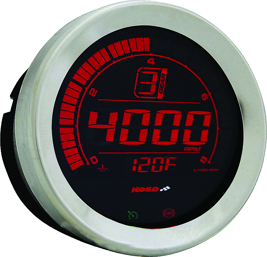 Digital Harley Gauge Cluster Silver - Image 10