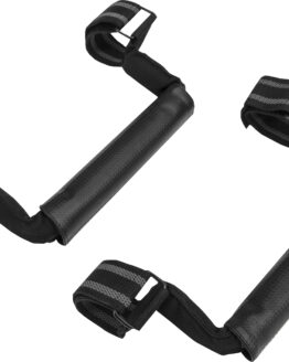 ATV-TEK Pro Series UTV Grab Handles Black Pair Universal Fit