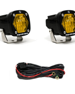 Baja Designs S1 Amber Wide Cornering LED Light Pair w/ Brackets