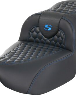 Saddlemen Roadsofa Extended Reach Seat Honeycomb Blue FLTR/FLHX 23-24