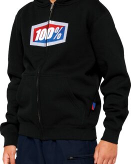 100% Youth Official Hoody Black - Size Medium