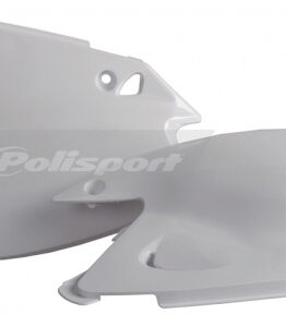 Plastic Side Number Plate - White