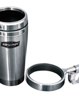 Drink Holder With Stainless Steel Mug 1in Bar Clamp Chrome