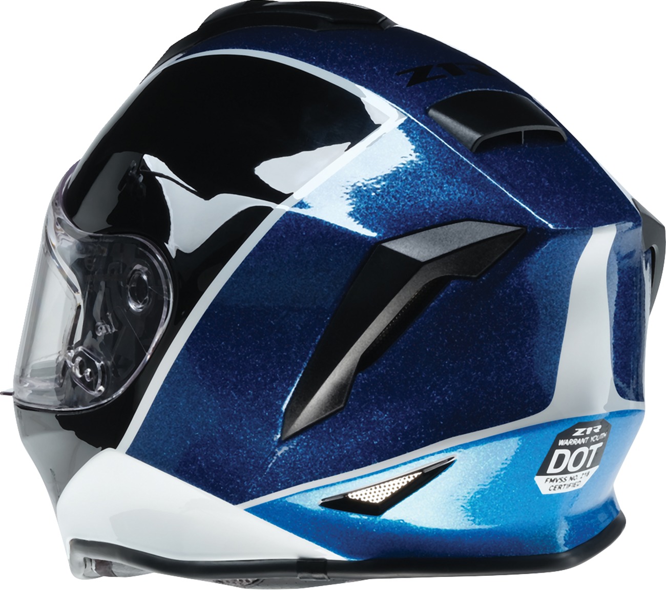 Z1R Youth Warrant Fresh Pow Snow Helmet M Purple/Blue - Image 3