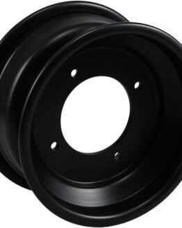 AMS Spun Rolled-Lip Aluminum Wheel 10x5 Black Front 4/156