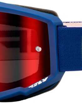 Fly Racing Youth Zone Goggle Navy/White Red Mirror/Smoke Lens