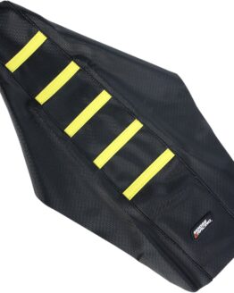 Black/Yellow Ribbed Seat Cover