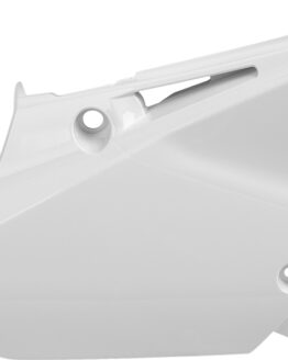 Plastic Side Number Plate - White
