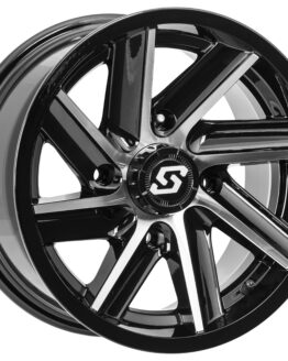 Chopper Wheel Machined Black 4/137 14X7 5+2