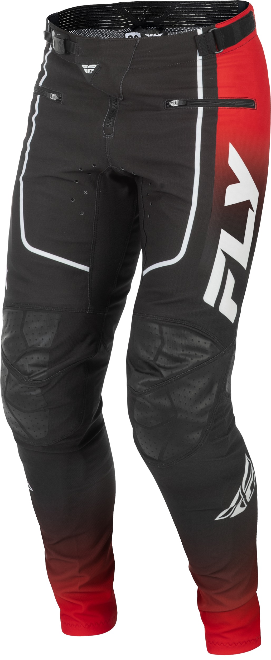 Fly Racing Rayce Bicycle Pants Red/Black/White Men's 28 - Image 4