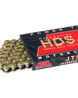 520 HDS Drive Chain Gold & Black 120 Links w/ Clip Master Link