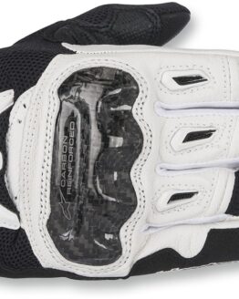 Women's SMX-2 V2 Air Carbon Motorcycle Gloves Black/White X-Small