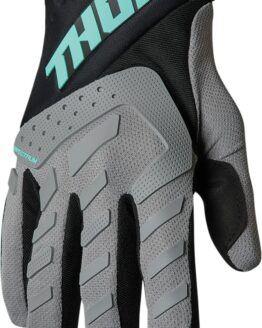 Thor Youth Spectrum Gloves 2XS Gray/Black/Mint