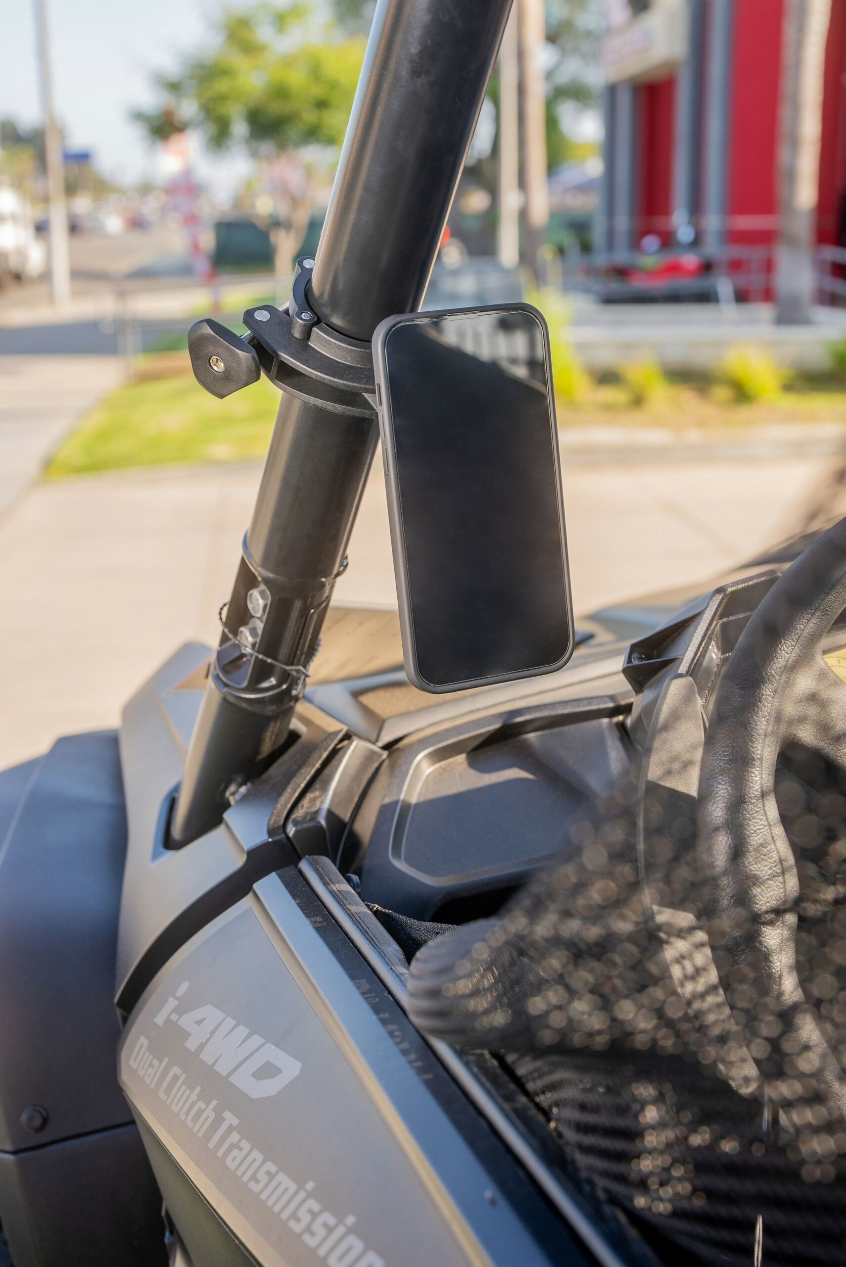 SP Connect Roll Cage Mount Phone Holder Black - Image 3