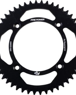 Fire Power Aluminum Rear Sprocket 50 Tooth Black For Honda CR80R/85R/150R