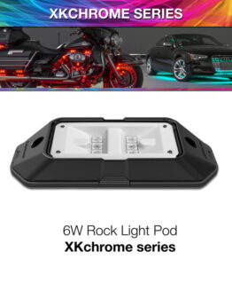 XK Glow XKchrome Low Profile Ultra Bright 6W Rock Light Pod