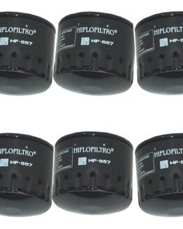 HF557 Oil Filter - Black - 6 Pack