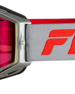 Fly Racing Zone Elite Snow Goggle Grey/Red w/ Red Mirror Lens