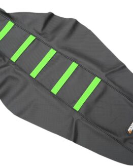 Black/Green Ribbed Seat Cover