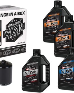 V-Twin Oil Change Kit Mineral w/ Black Filter Evolution