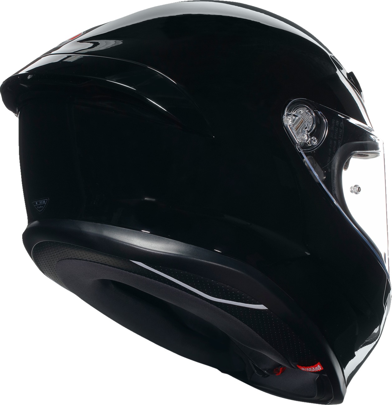 AGV K6 S Solid Full Face Helmet Gloss Black XS - Image 3
