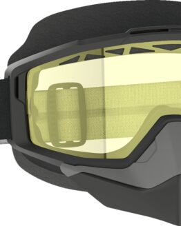 Scott Split OTG Snow Cross Goggles Black/White Yellow Lens Adult