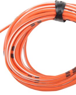 13' Color Match Electrical Wire - Orange / White 14A/12V 20AWG