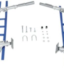 1-1/4" Alloy Nerf Bars w/ Blue Webbing